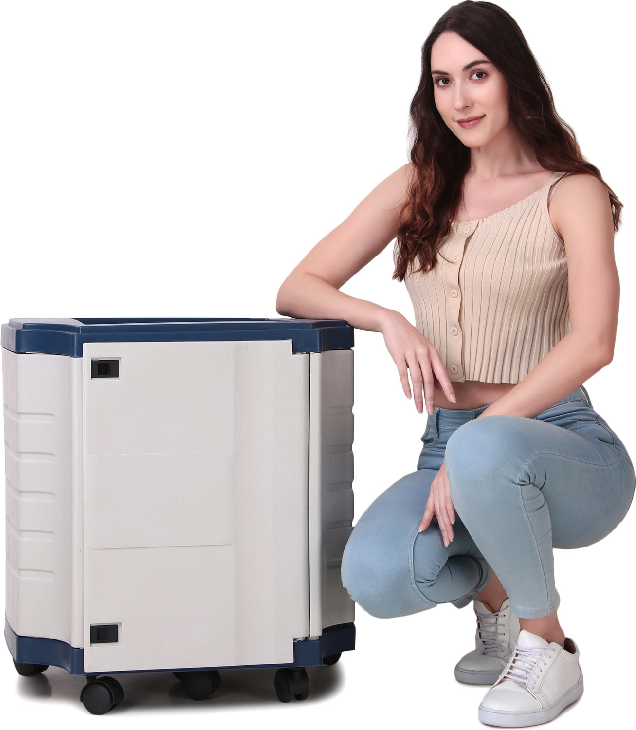 Image of Flipkart SmartBuy Heavy-Duty Inverter Trolley Stand with Wheels | Rust-Proof Base Trolley for Inverter and Battery