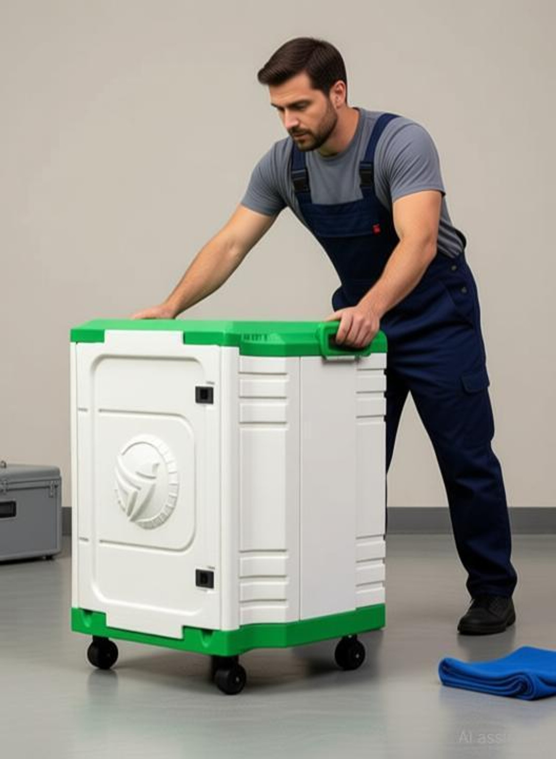Image of MITTAL HIGH MATERIAL UNBRAKEBLE PLASTIC Trolley for Inverter and Battery