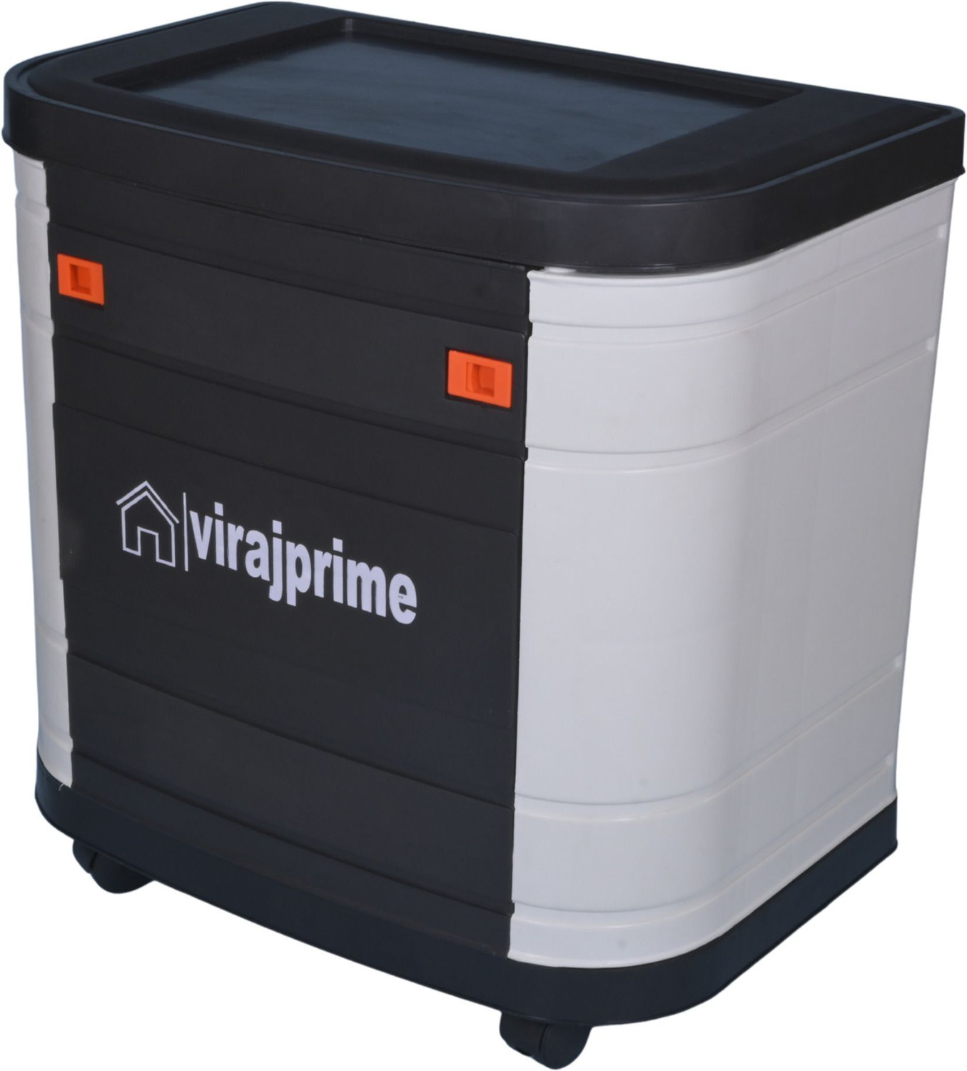 Image of VIRAJ PRIME GLOBE BLACK WHITE TROLLEY Trolley for Inverter and Battery