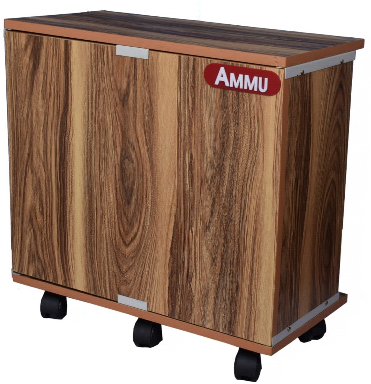 Image of AMMu Wooden ply stand 1 african Trolley for Inverter and Battery