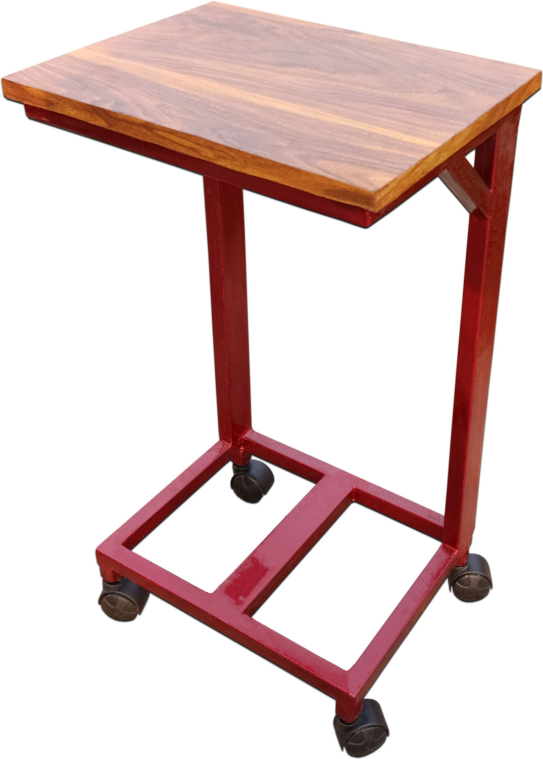 Image of krufe Heavy Duty Single Battery RED Trolley for Inverter and Battery (Red)