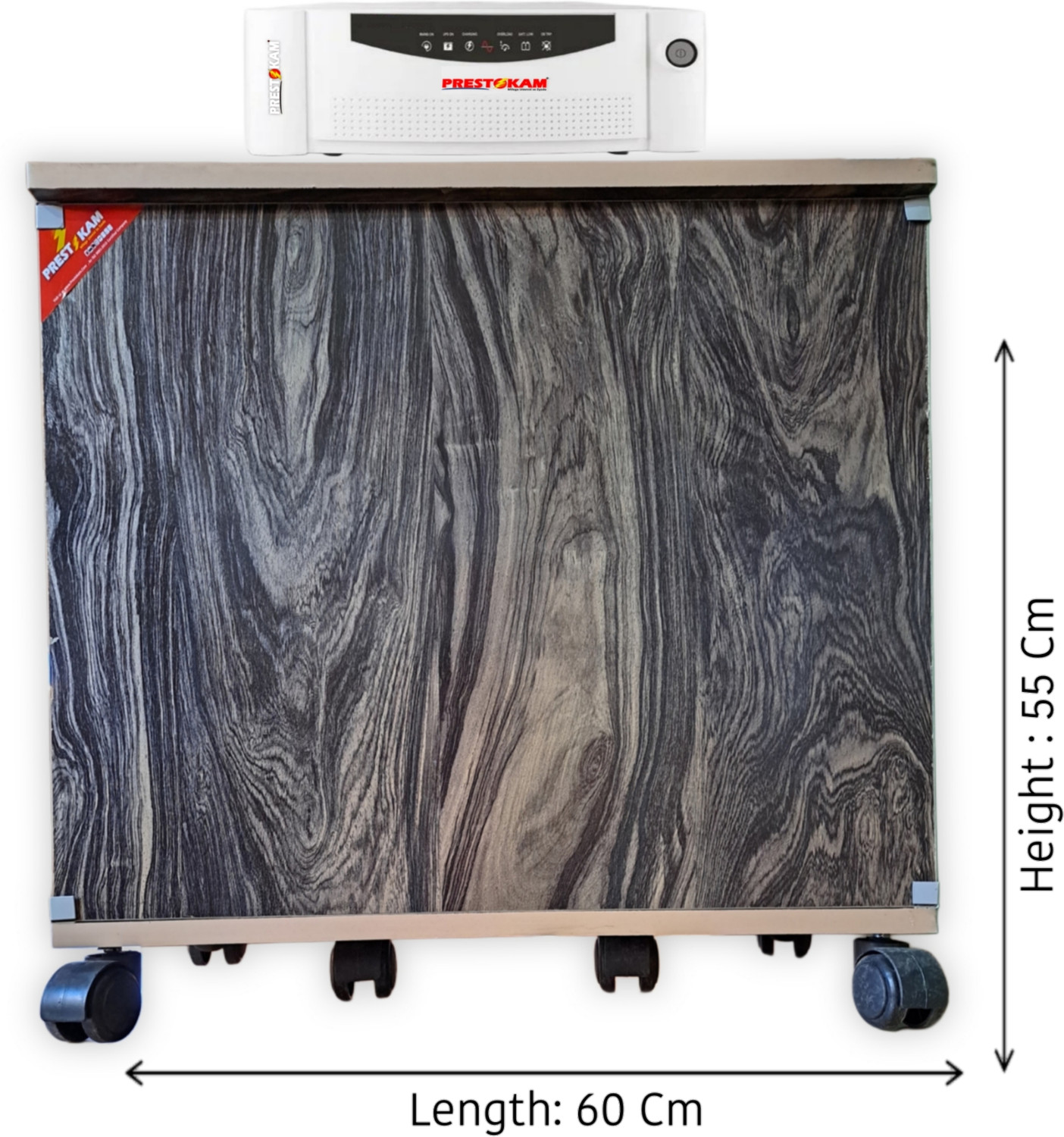 Image of PRESTOKAM Affrican Dark Beach Edge Trolley for Inverter and Battery