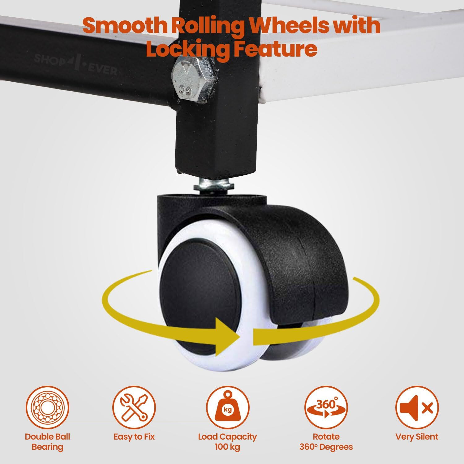 Image of Flipkart SmartBuy Heavy-Duty Inverter Trolley Stand with Wheels | Rust-Proof Base Trolley for Inverter and Battery