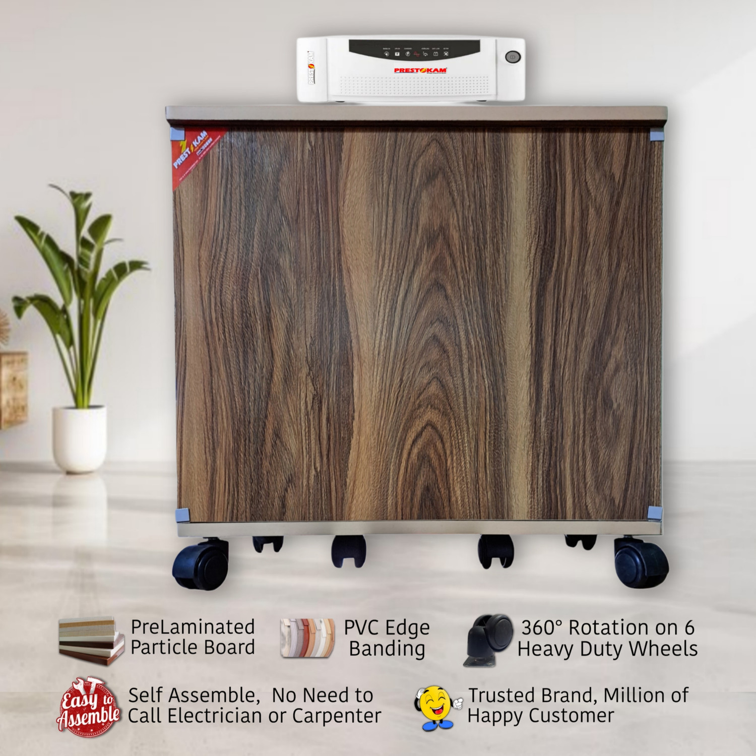 Image of PRESTOKAM Royal Affrican Lite Beach Core Trolley for Inverter and Battery