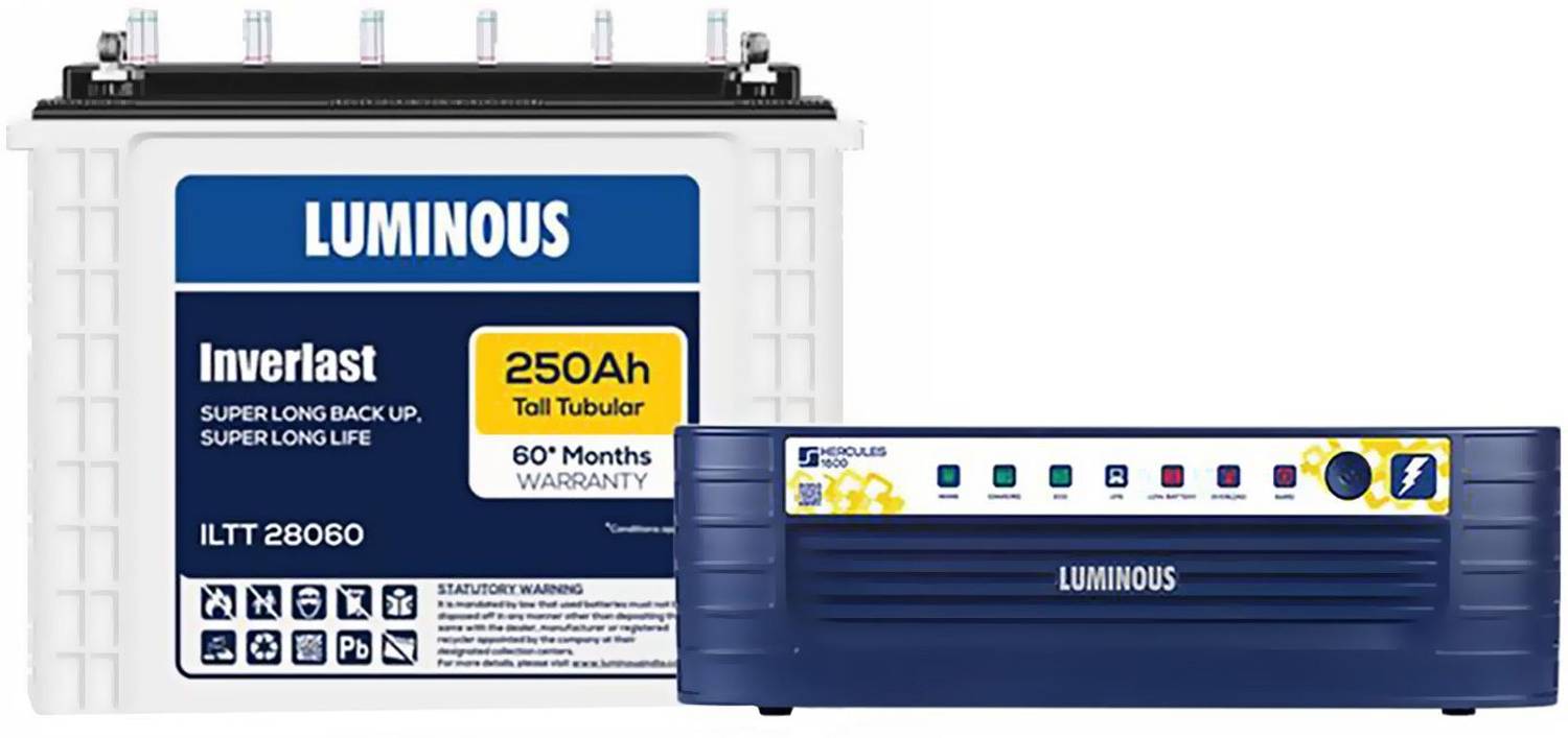 LUMINOUS Hercules 1600+ILTT28060 with 24 Months Warranty Square Wave Inverter