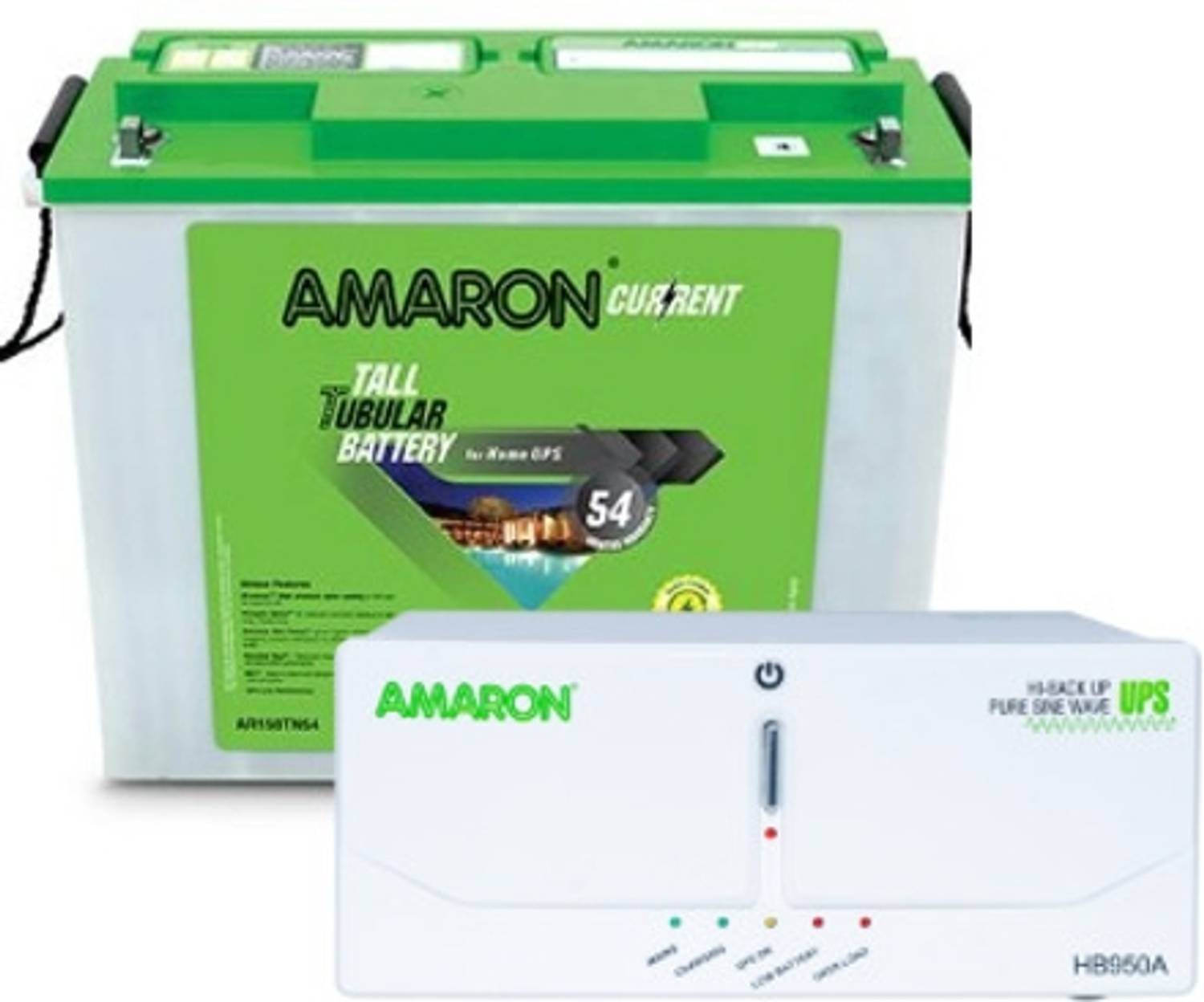 AMARON AM150TT54 with HB 950 INVERTER with 54 Months Warranty Pur