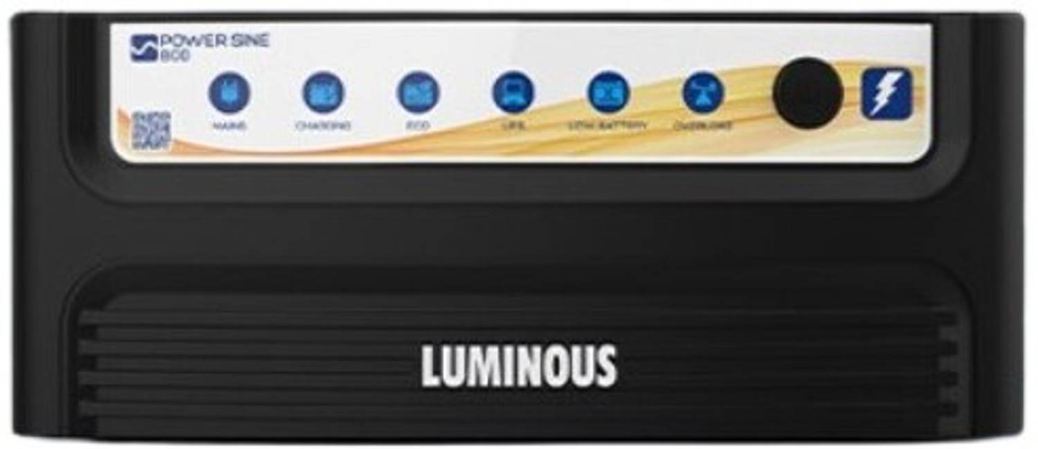 LUMINOUS Power Sine Black 800 with 2 Year Warranty Pure Sine Wave Inverter