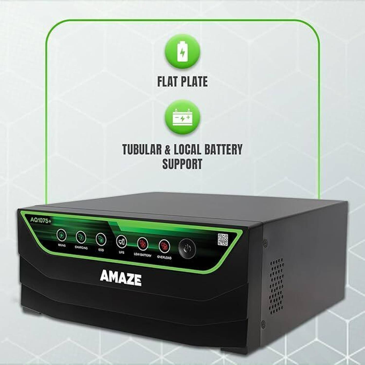 AMAZE AQ1075/12V Inverter best inverter for home and office AQ1075