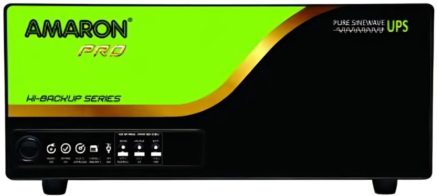 Image of AMARON (AAM-CR-AR150TT54) 150 Ah Tall Tubular Inverter Battery with HB1000AP (AAM-CR-AR150TT54) With HB1000AP Sine Wave Home UPS with 54 Months Warranty Pure Sine Wave Inverter
