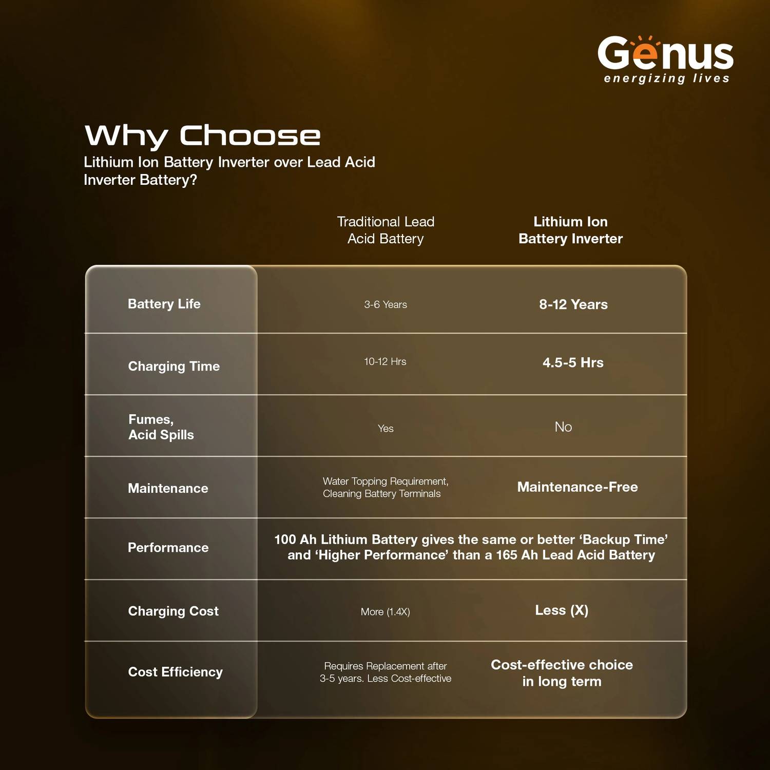 Genus 1000 VA Inverter with 1280Wh Battery - Image 4