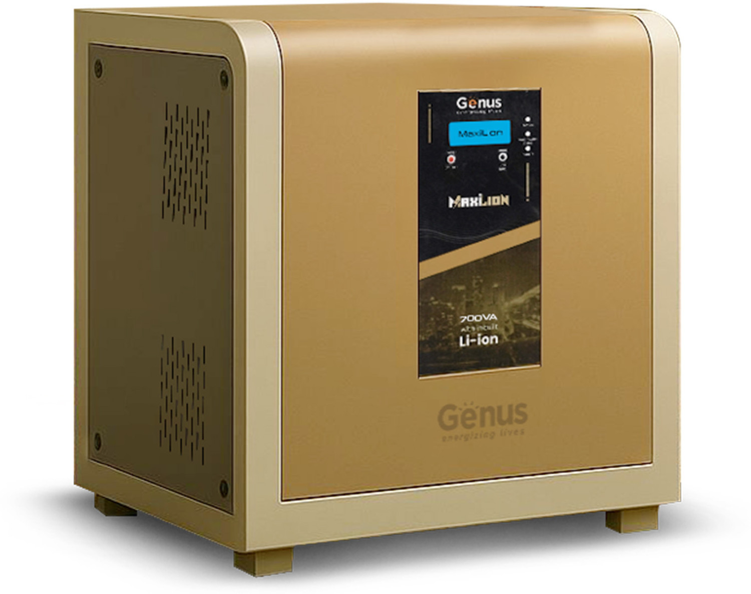 Image of Genus Maxilion Specially Build for 1 BHK Home 640WH Lithium Ion Battery Maxilion with 60 Months Warranty Pure Sine Wave Inverter