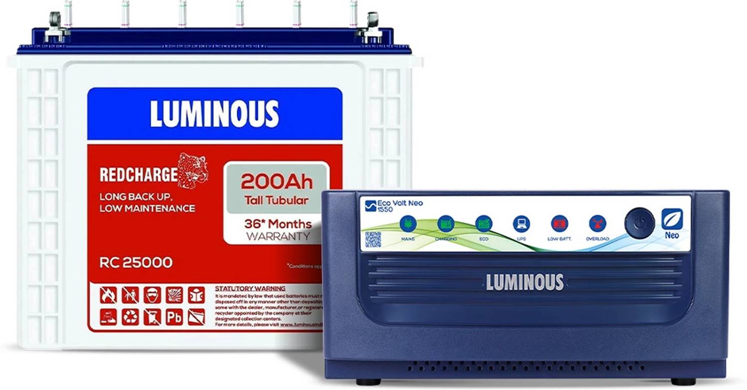 LUMINOUS RC25000 and Eco Volt Neo 1550 RC25000 Eco Vot Neo 1550 P
