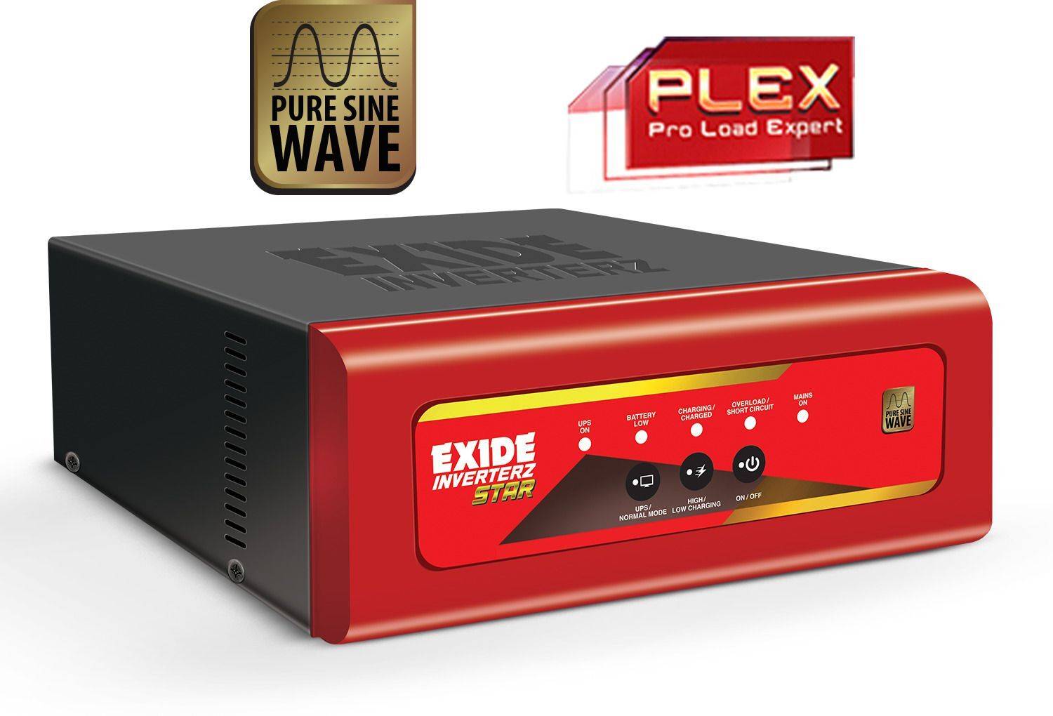 EXIDE STAR STAR12V1625 with 42 Months Warranty Pure Sine Wave Inverter