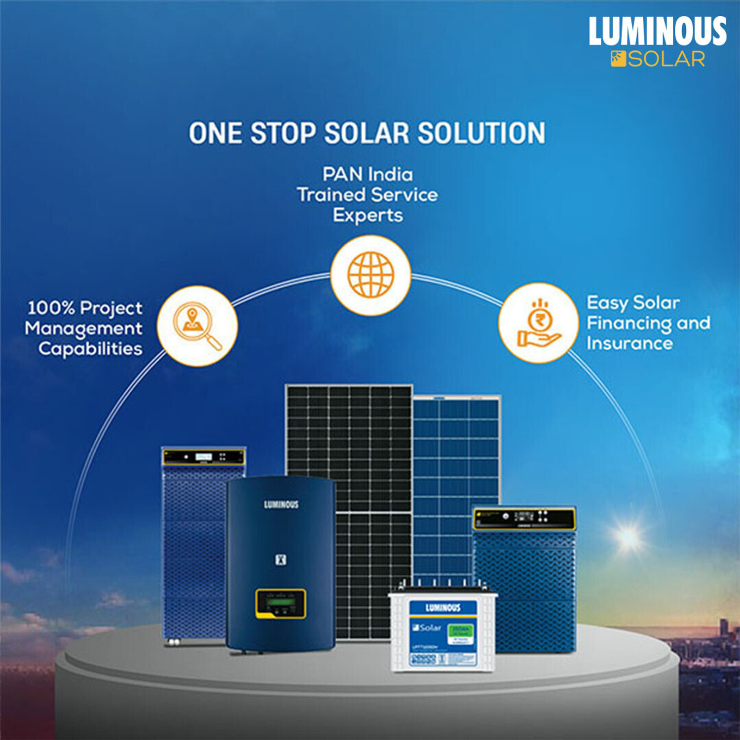 Image of LUMINOUS SOLARVERTER 3KVA with 3 Year Warranty Solar Compatible Pure Sine Wave Inverter