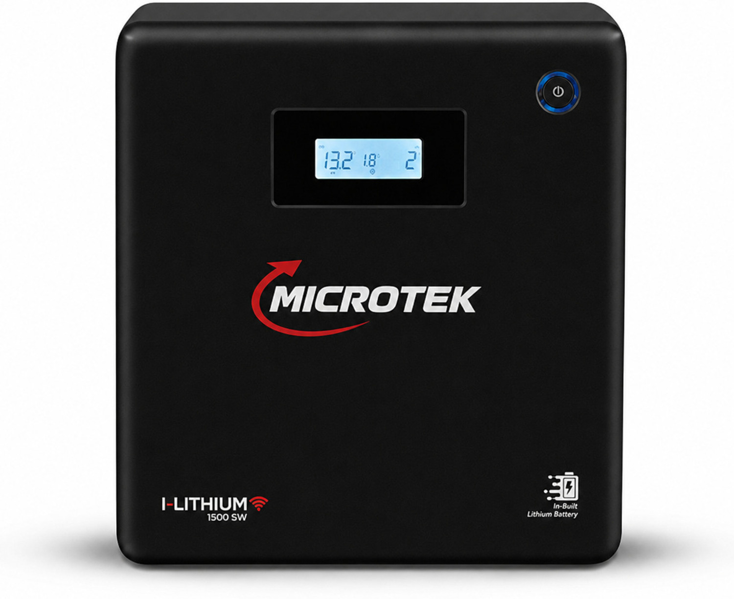 Image of Microtek I-Lithium WiFi 1500 SW Inverter with Built-in Lithium Battery Dark Edition with 5 Year Warranty Lithium Ion