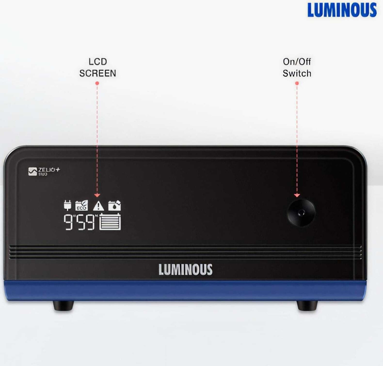 Image of LUMINOUS 36 Months Warranty Pure Sine Wave Inverter (Zelio+ 1100 Home UPS) with 36 Months Warranty Pure Sine Wave Inverter