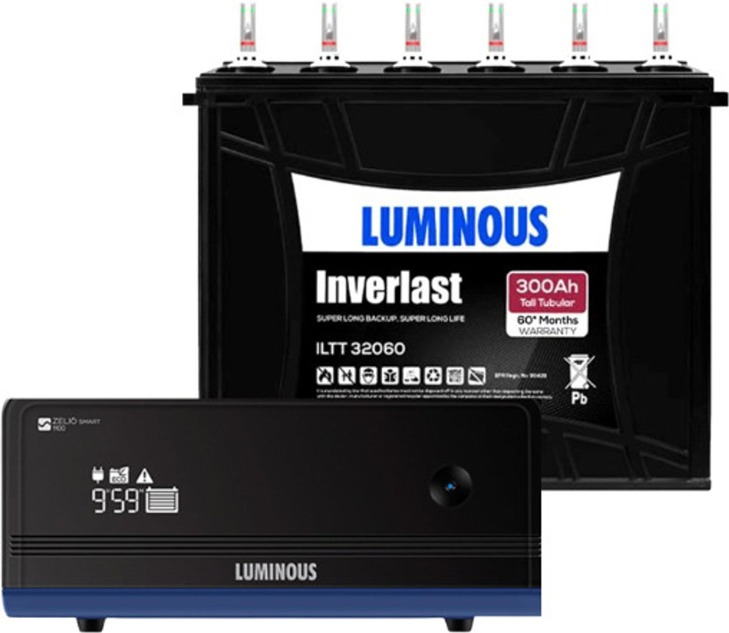 Image of LUMINOUS ILTT32060 And Zelio 1100 ILTT32060 And Zelio1100 with 60 Months Warranty Solar Compatible Pure Sine Wave Inverter