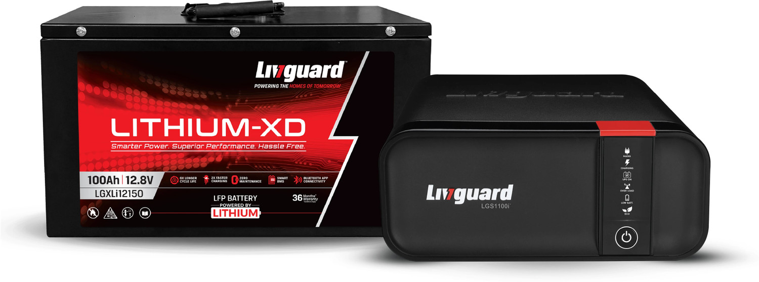 Image of Livguard LGS1100i* /12V LGXLI12150 900 VA Lithium XD Combo with 3 Year Warranty Lithium Ion