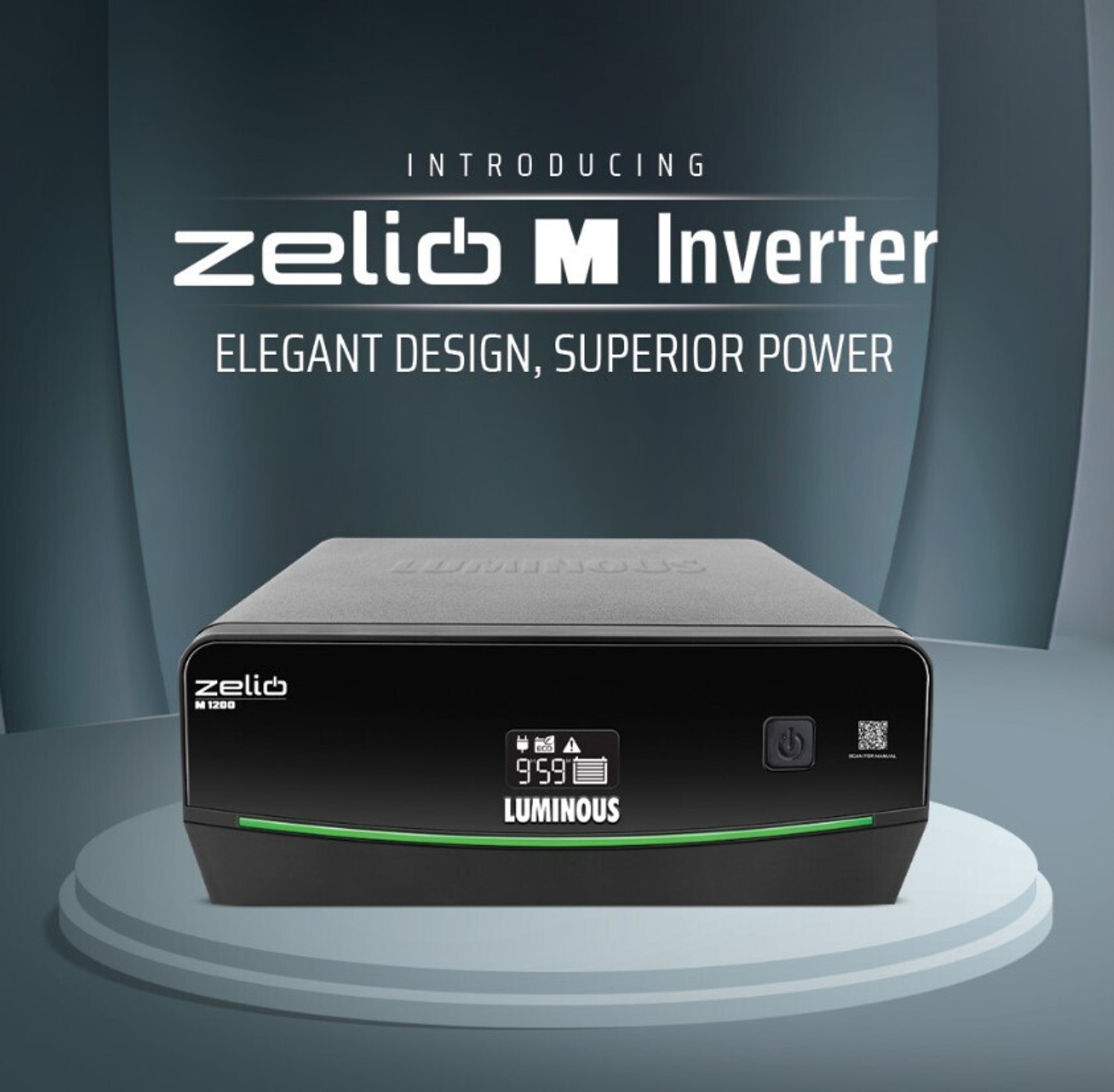 Image of LUMINOUS Zelio M 1200 with 3 Year Warranty Pure Sine Wave Inverter