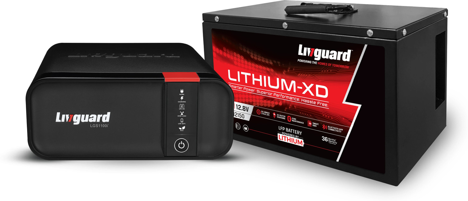 Image of Livguard LGS1100i* /12V LGXLI12150 900 VA Lithium XD Combo with 3 Year Warranty Lithium Ion