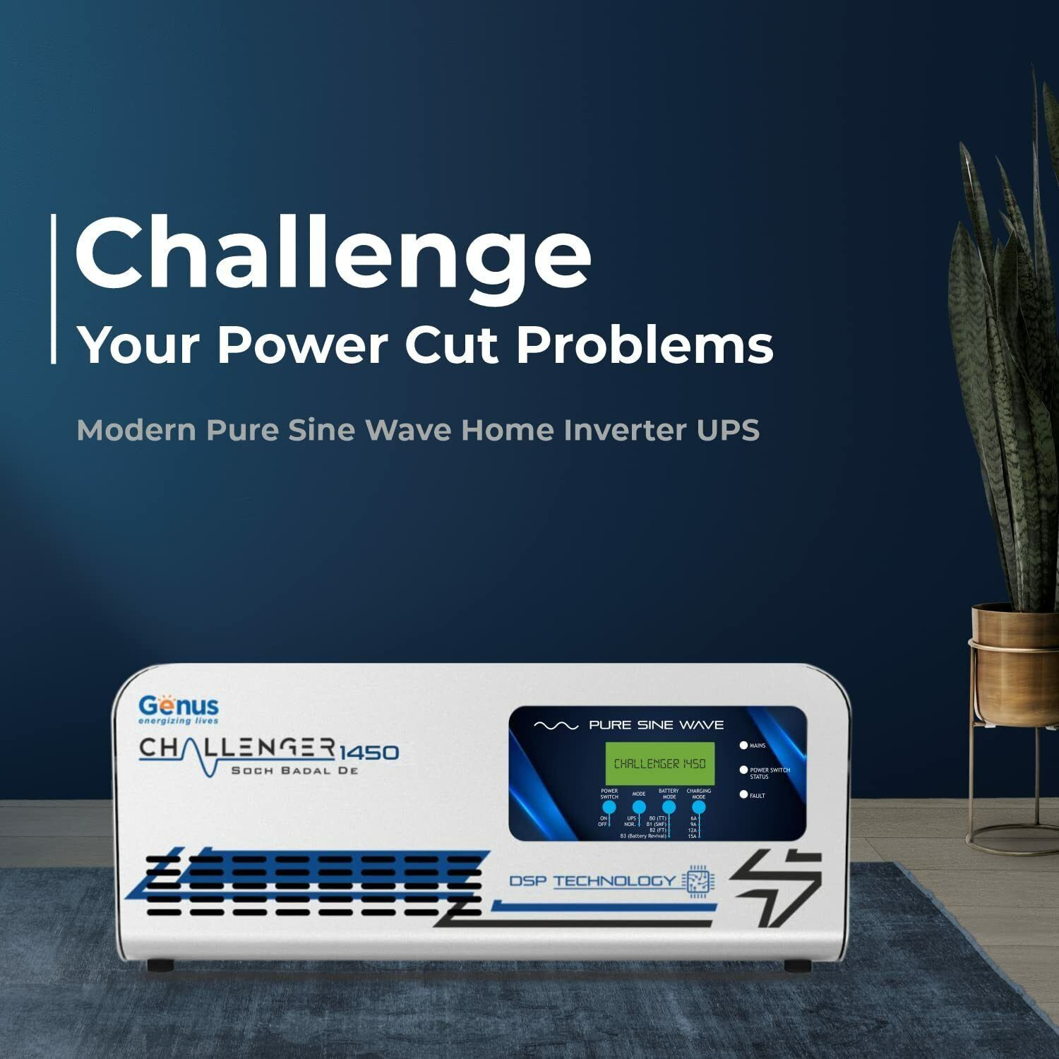 Image of Genus Challenger 1450 Challenger 1450 with 24 Months Warranty Pure Sine Wave Inverter