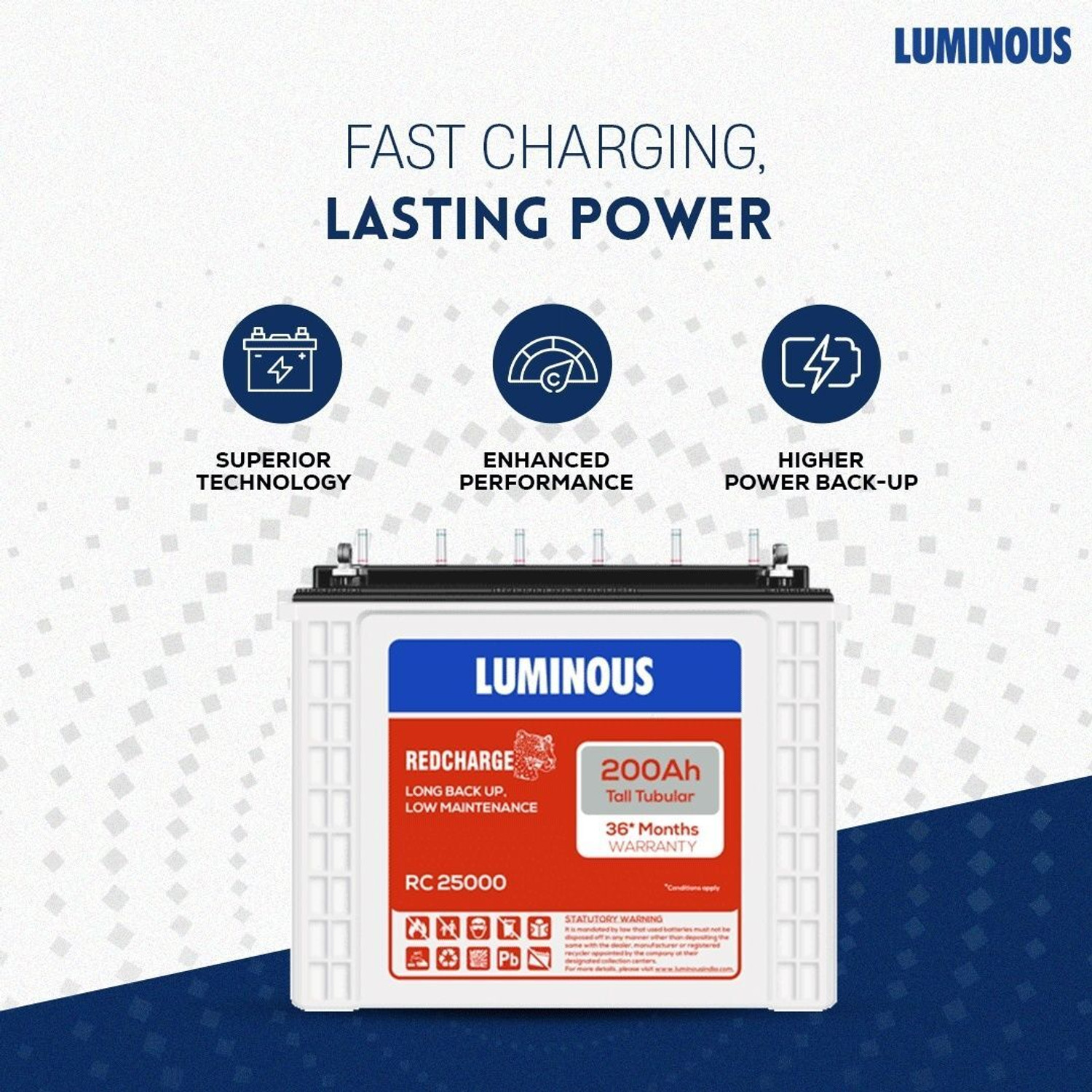 Image of LUMINOUS Zelio 1100 with RC 25000 Zelio 1100 with RC 25000 Pure Sine Wave Inverter
