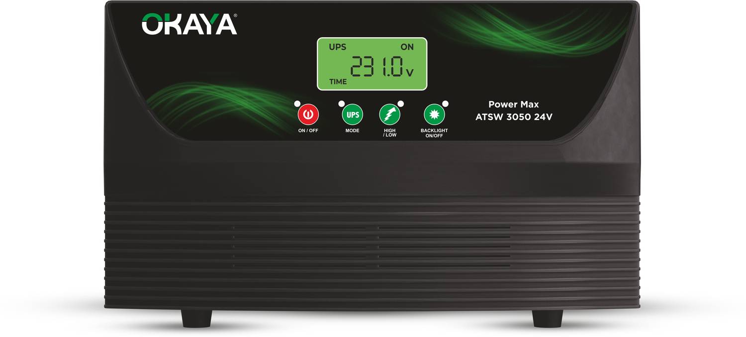 OKAYA ATSW 3050 24V with 36 Months Warranty Pure Sine Wave Inverter