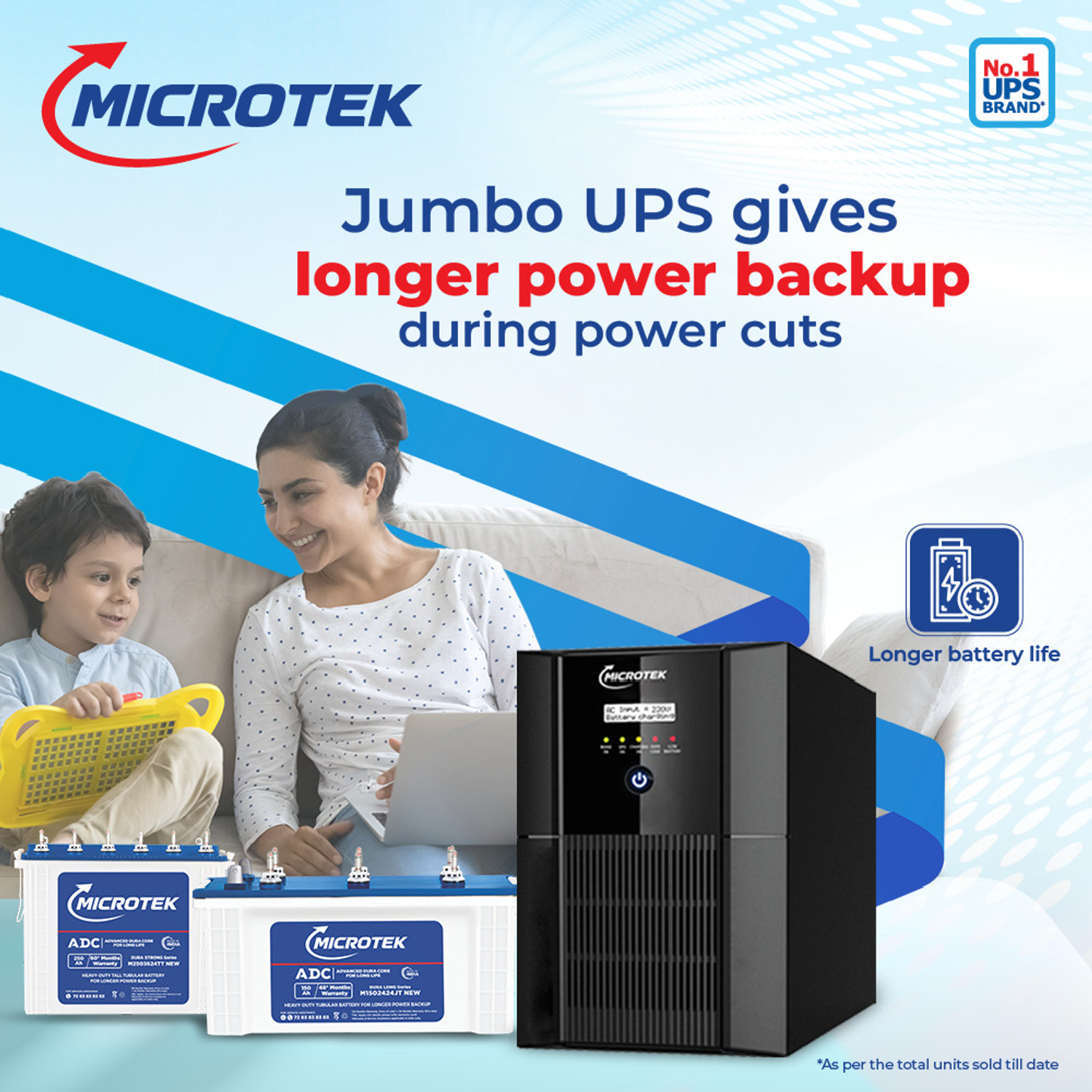 Image of Microtek UPS JMSW3500+ /24V UPS JMSW3500+ /24V with 2 Year Warranty Pure Sine Wave Inverter