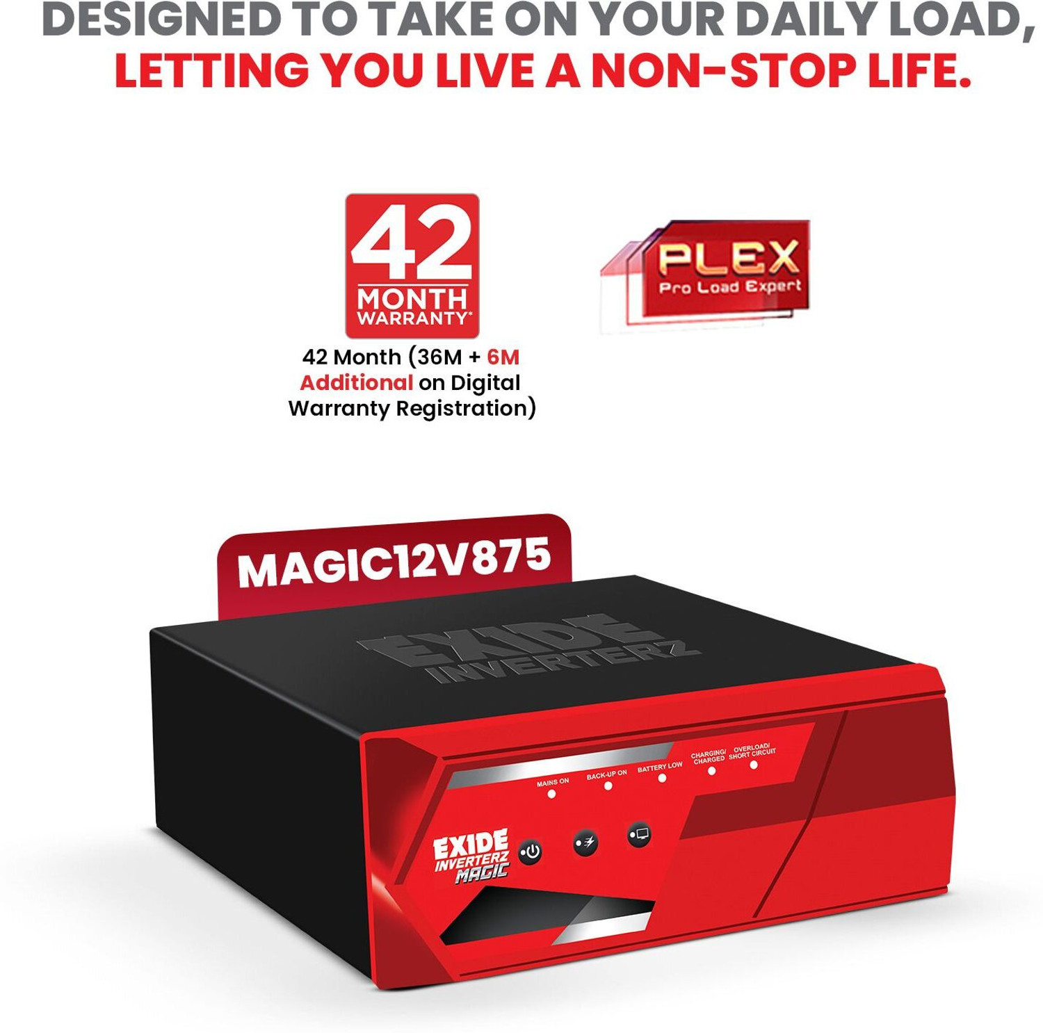 Image of EXIDE MAGIC MAGIC12V875 with 42 Months Warranty Square Wave Inverter