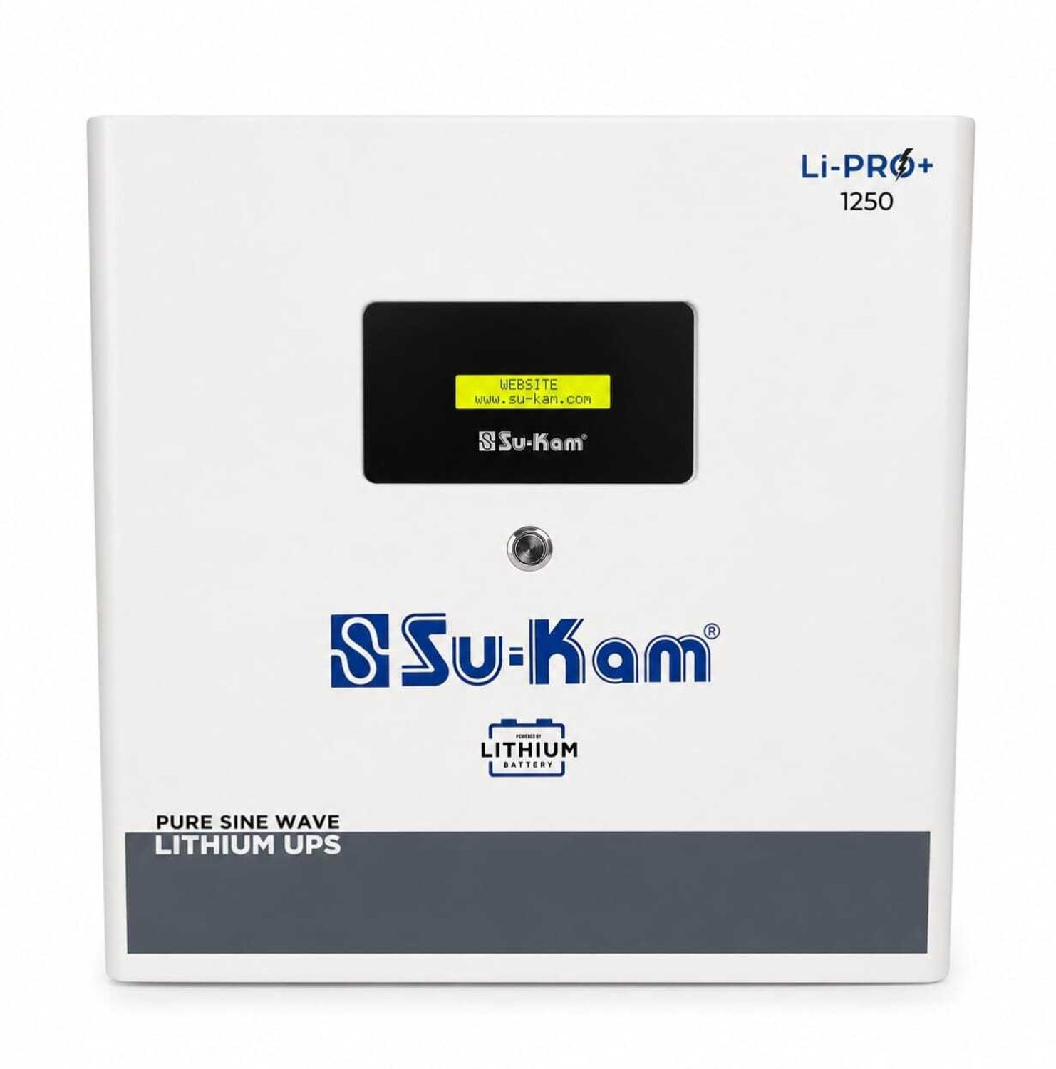 Image of Su-Kam with 12 Years Battery Life 1250VA Inverter & 1.28KW Lithium Ion Battery LI-PRO+ 1250 WM All In One Lithium Inverter Battery LF 1.28KW 12V with 60 Months Warranty Pure Sine Wave Inverter