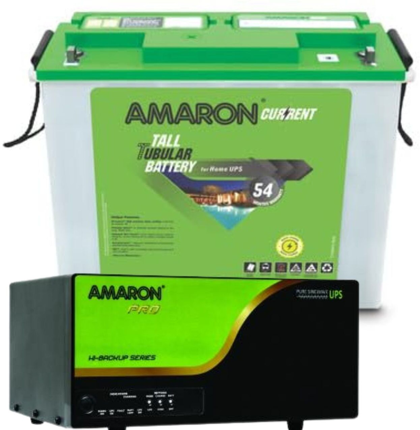 Image of AMARON 54 Months Warranty Tall Tubular Inverter Battery