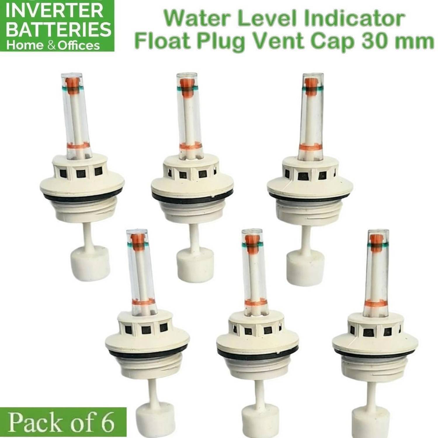 BALRAMA Inverter Battery Caps Battery Vents for Home, Automobile, E-rickshaw Vent Plugs Car Battery Tray