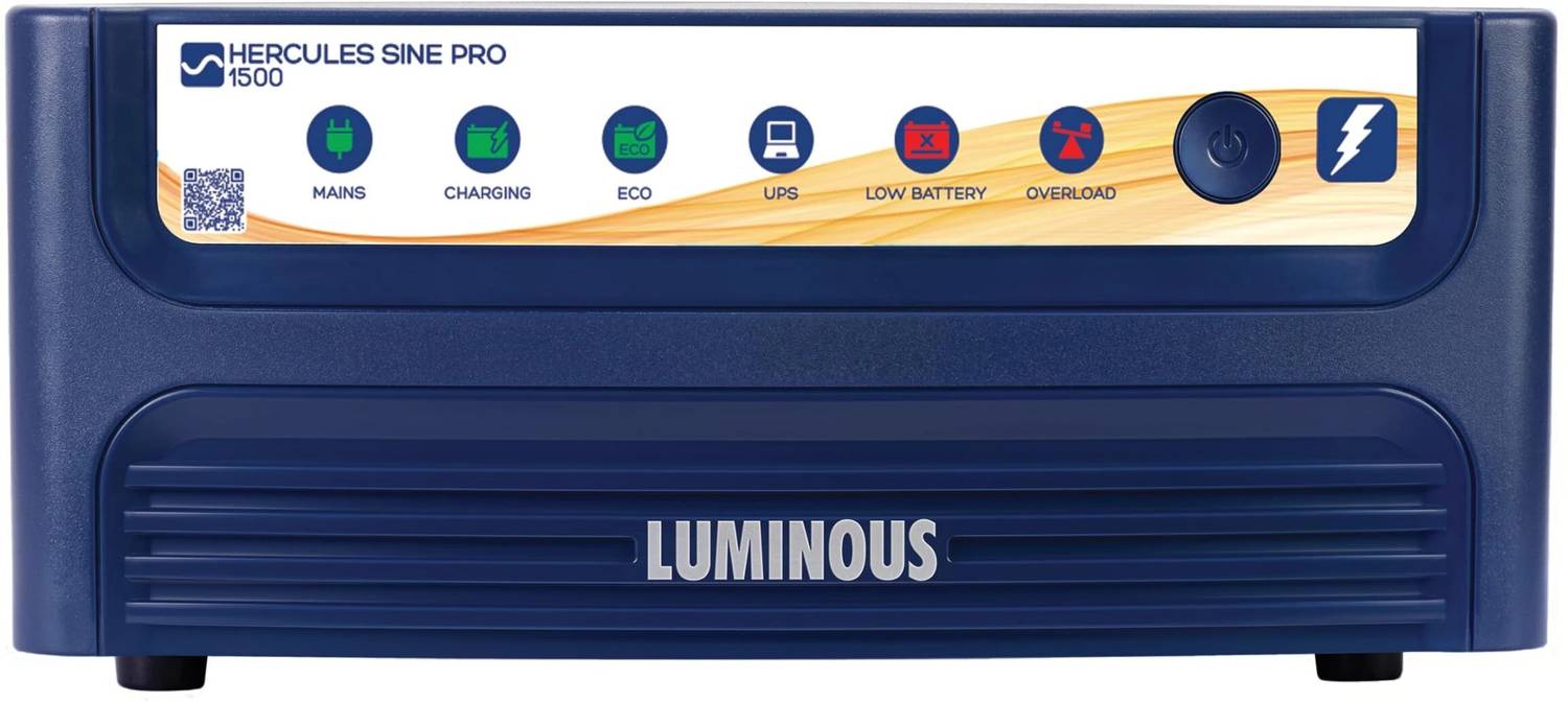 LUMINOUS Hercules Sine Pro 1500 / 12V with 24 Months Warranty Squ