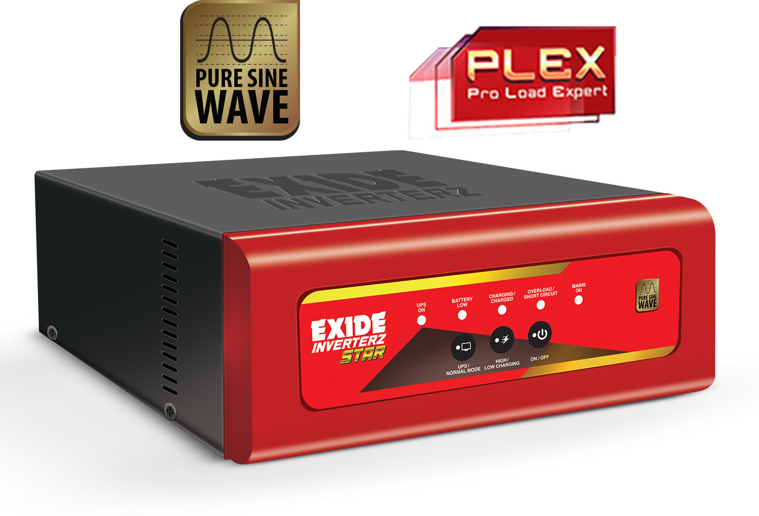 Image of EXIDE STAR STAR STAR12V1125 with 42 Months Warranty Pure Sine Wave Inverter