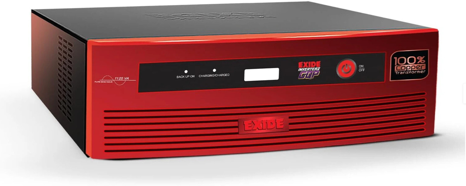 Image of EXIDE GQP1125 N-GQP12V1125 DSP COPPER PURE SINE with 42 Months Warranty Solar Compatible Pure Sine Wave Inverter