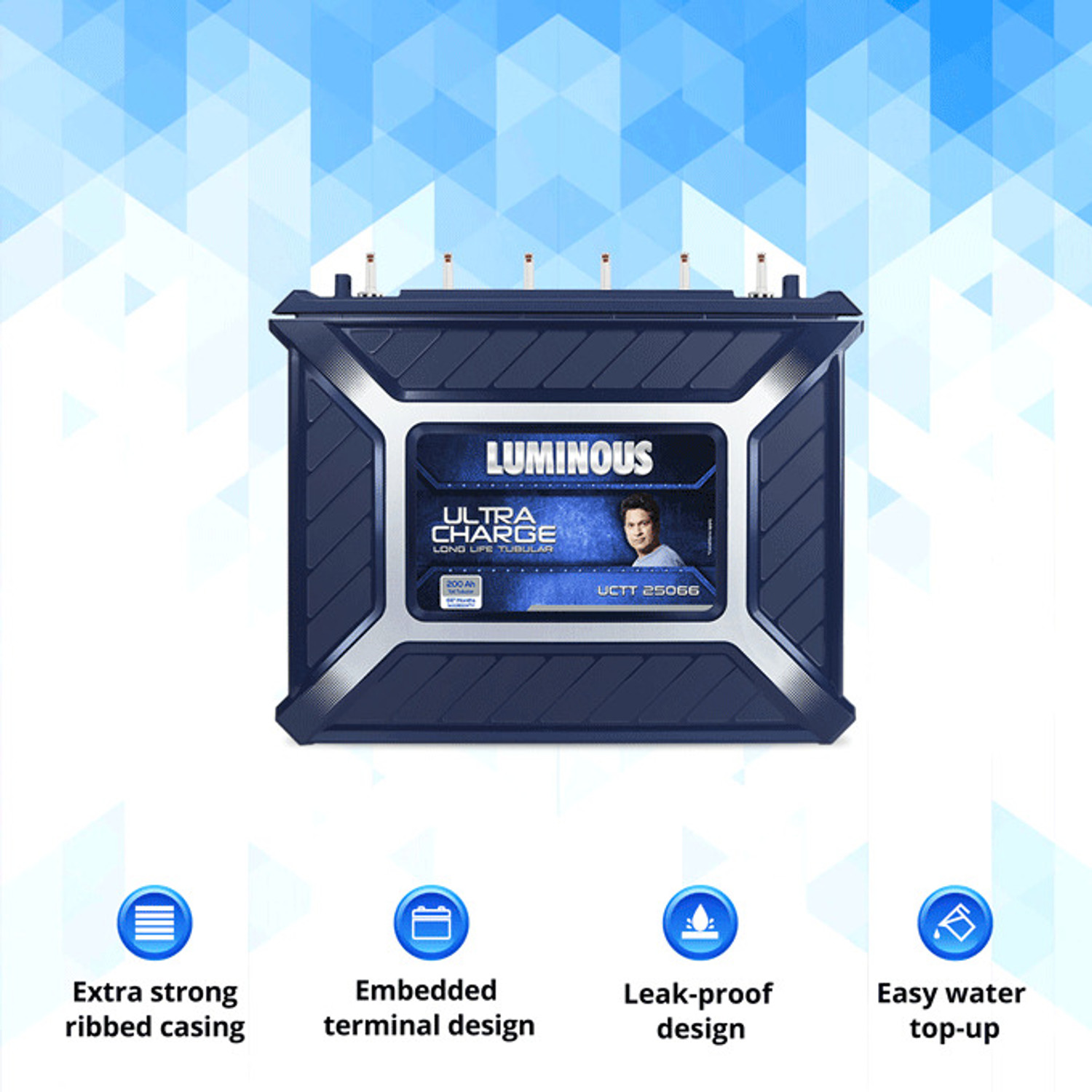 Image of LUMINOUS Ultra Charge with 66 Months Warranty UCTT25066 with 66 Months Warranty Pure Sine Wave Inverter