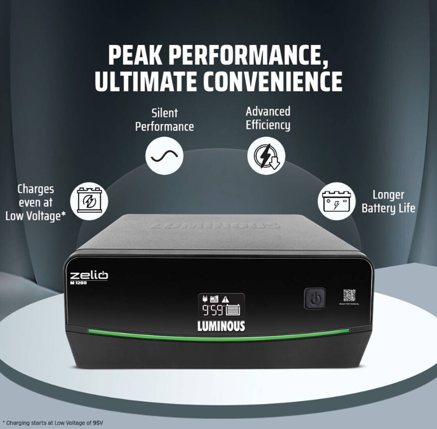 LUMINOUS Zelio M 1200 with 3 Year Warranty Pure Sine Wave Inverte... more