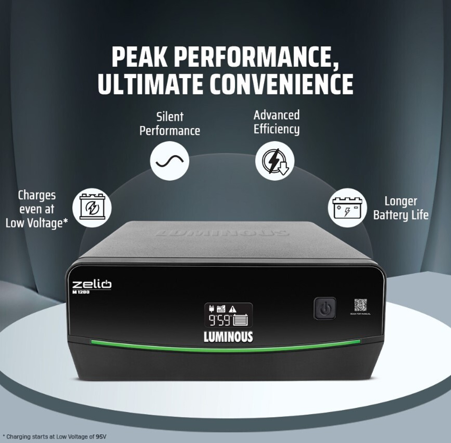 Image of LUMINOUS Zelio M 1200 with 3 Year Warranty Pure Sine Wave Inverter