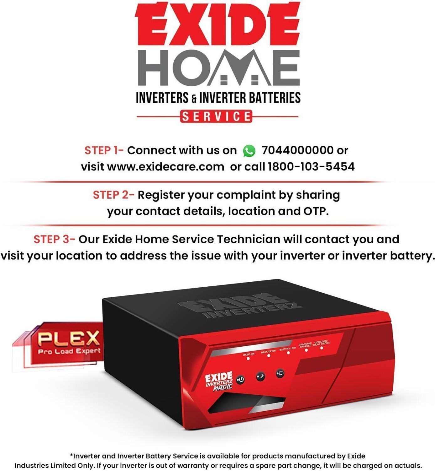 Image of EXIDE Magic N-Magic800VA12V with 42 Months Warranty Square Wave Inverter