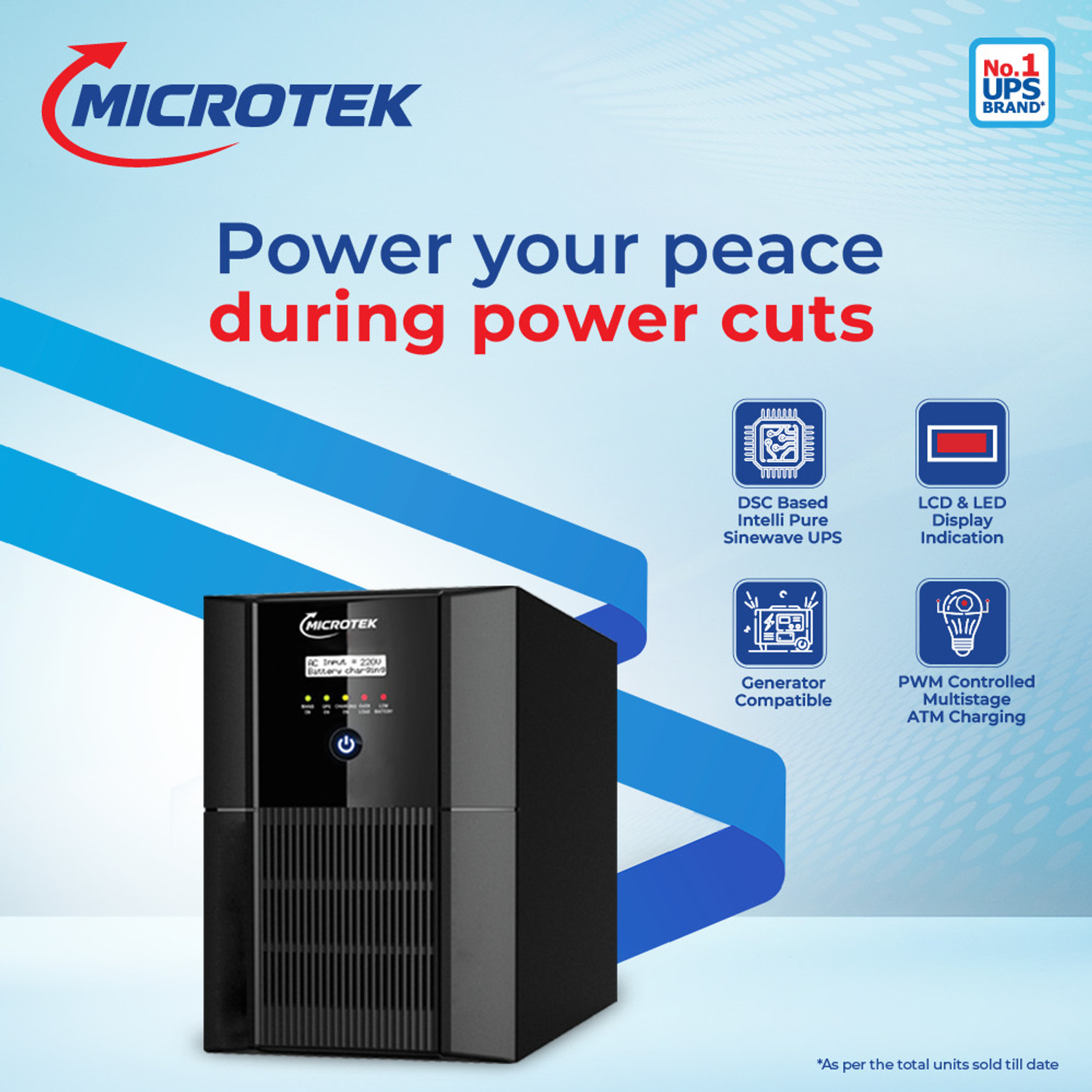 Image of Microtek UPS JMSW3500+ /24V UPS JMSW3500+ /24V with 2 Year Warranty Pure Sine Wave Inverter