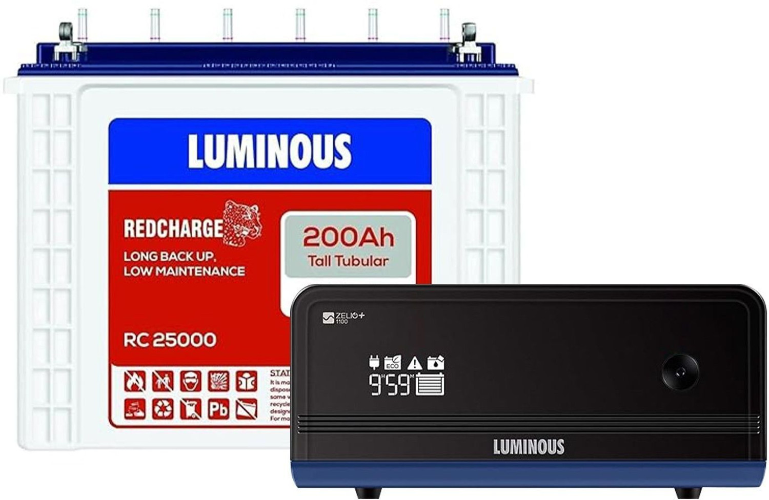 Image of LUMINOUS Zelio 1100 with RC 25000 Zelio 1100 with RC 25000 Pure Sine Wave Inverter