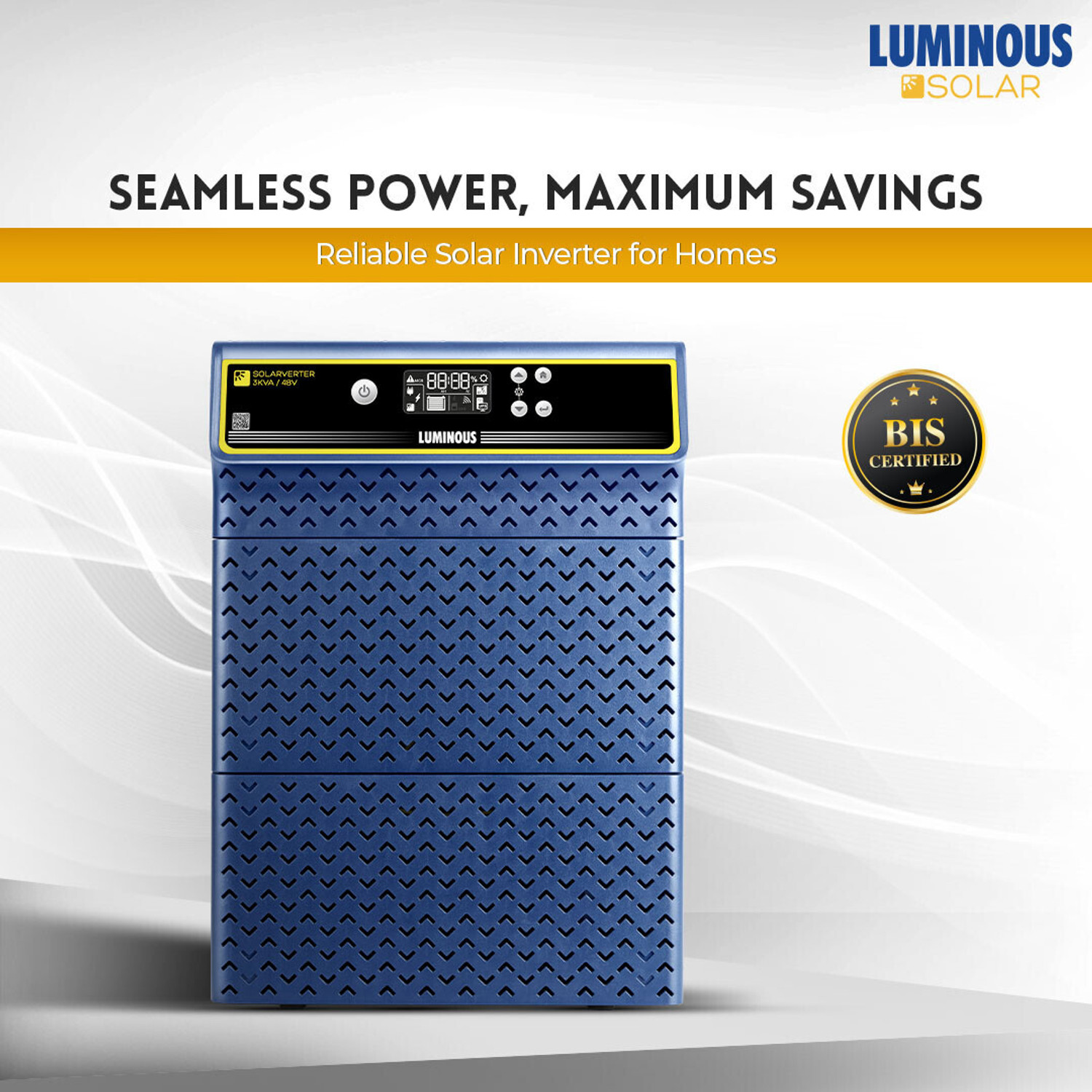 Image of LUMINOUS SOLARVERTER 3KVA with 3 Year Warranty Solar Compatible Pure Sine Wave Inverter