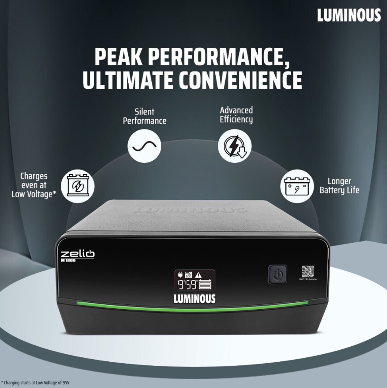 Image of LUMINOUS Zelio M 1600 with 2 Year Warranty Pure Sine Wave Inverter