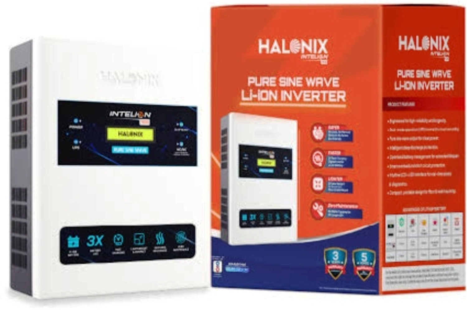 Image of HALONIX HTL-INV-1100-LI-ION with 5 Year Warranty Pure Sine Wave Inverter