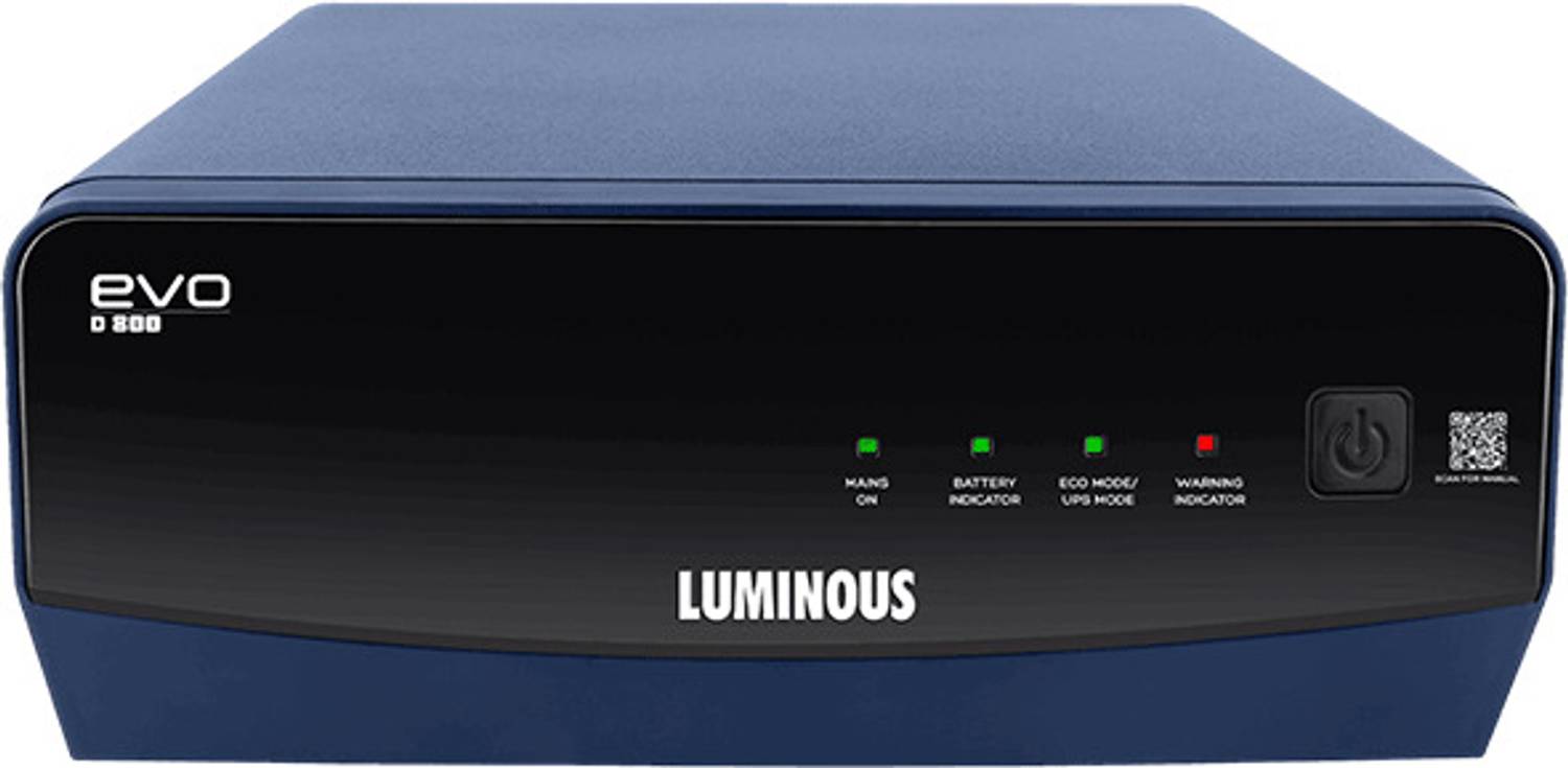 LUMINOUS Evo D 800 Evo D 800 with 3 Year Warranty Square Wave Inverter