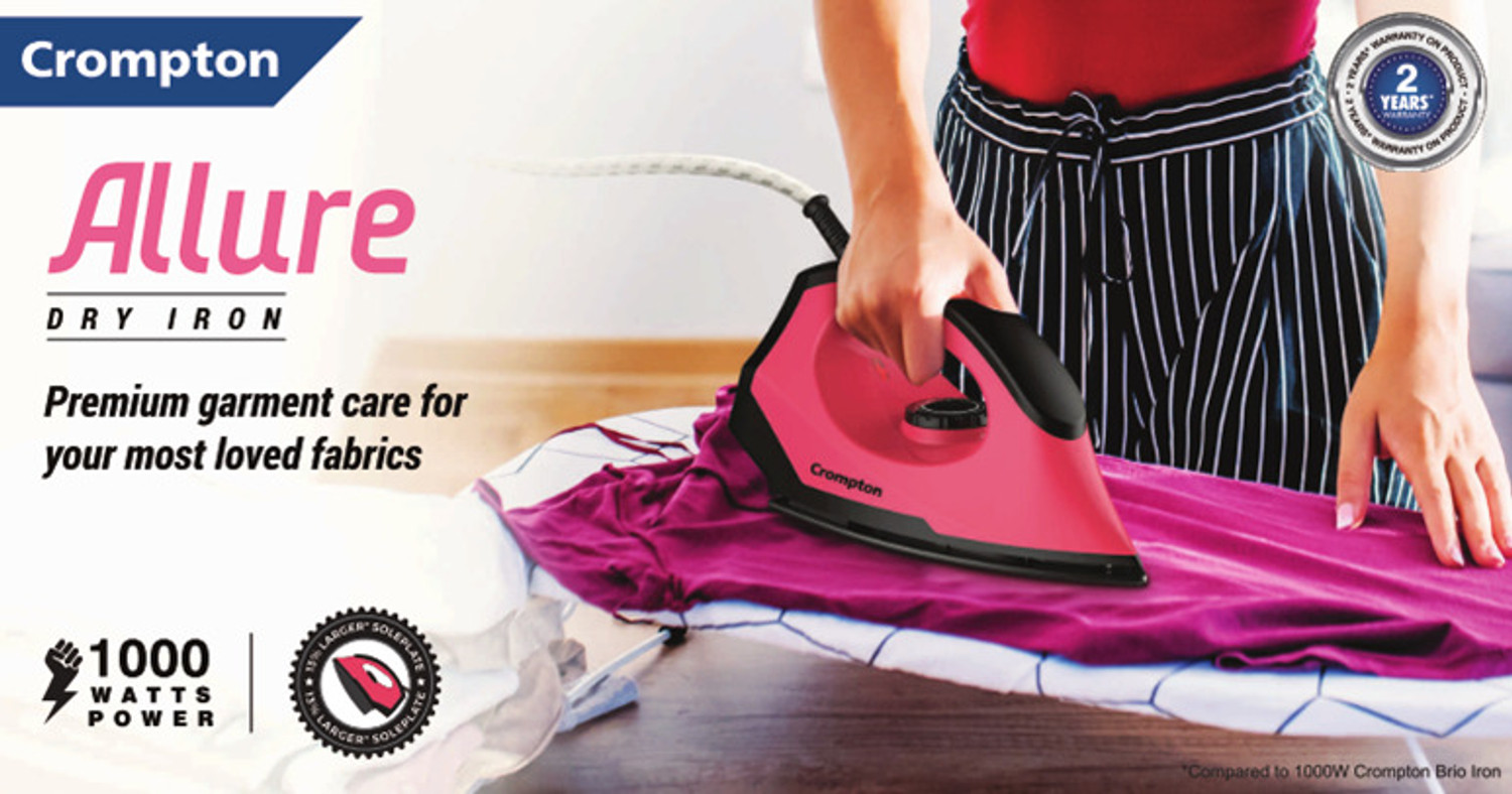 Image of Crompton Allure 1000 W Dry Iron