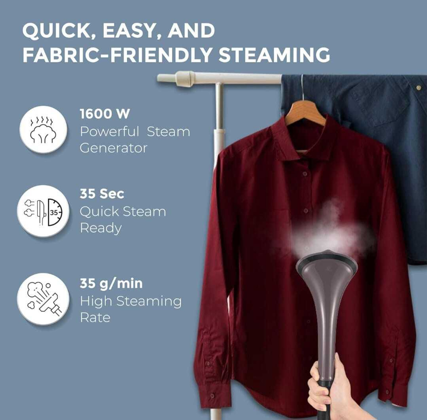 Image of HAVELLS by HAVELLS FYBER 1600 W Steam Iron