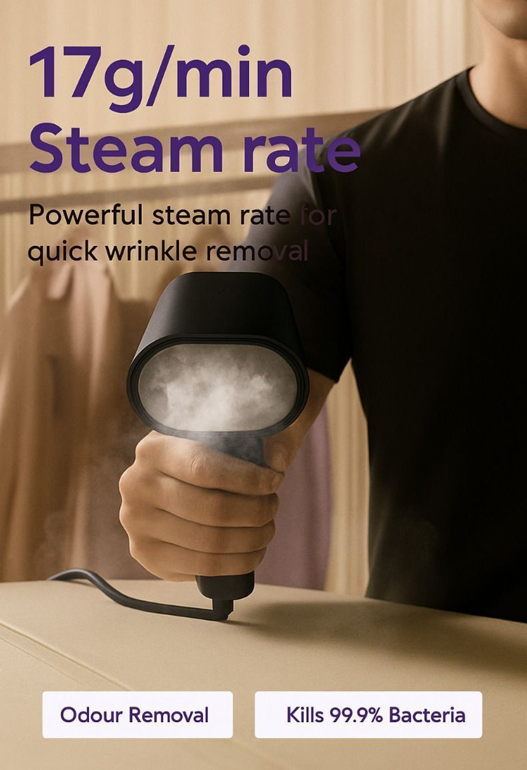 Image of NOVA NGS 2288 Handheld Foldable 1200 W Garment Steamer