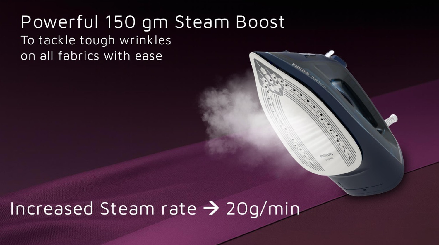 Image of PHILIPS DST1520 /20 STEM IRON 1750 W Steam Iron