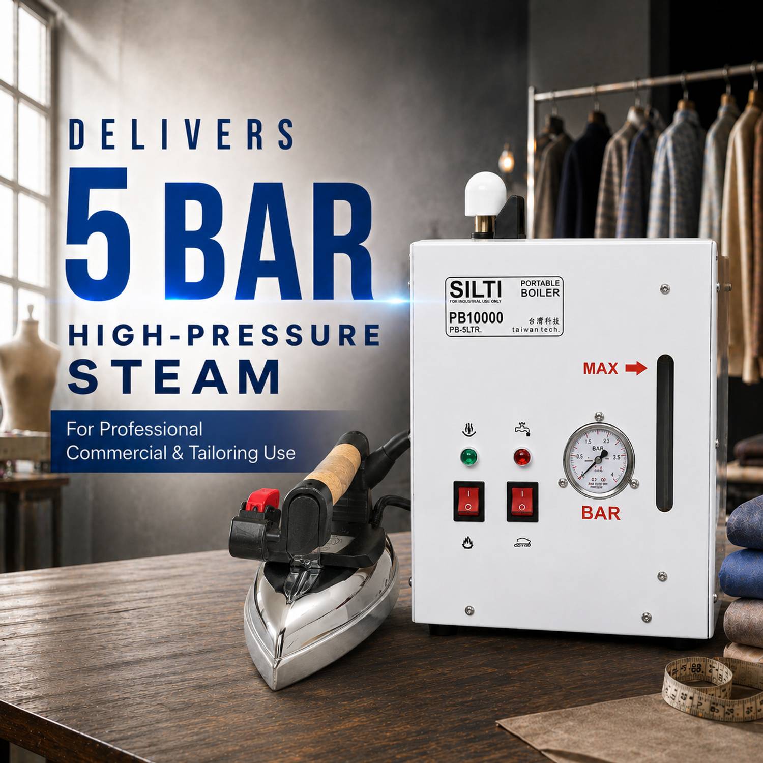 DELHI STEAM TRADERS 5L Portable Steam Boiler - Image 3